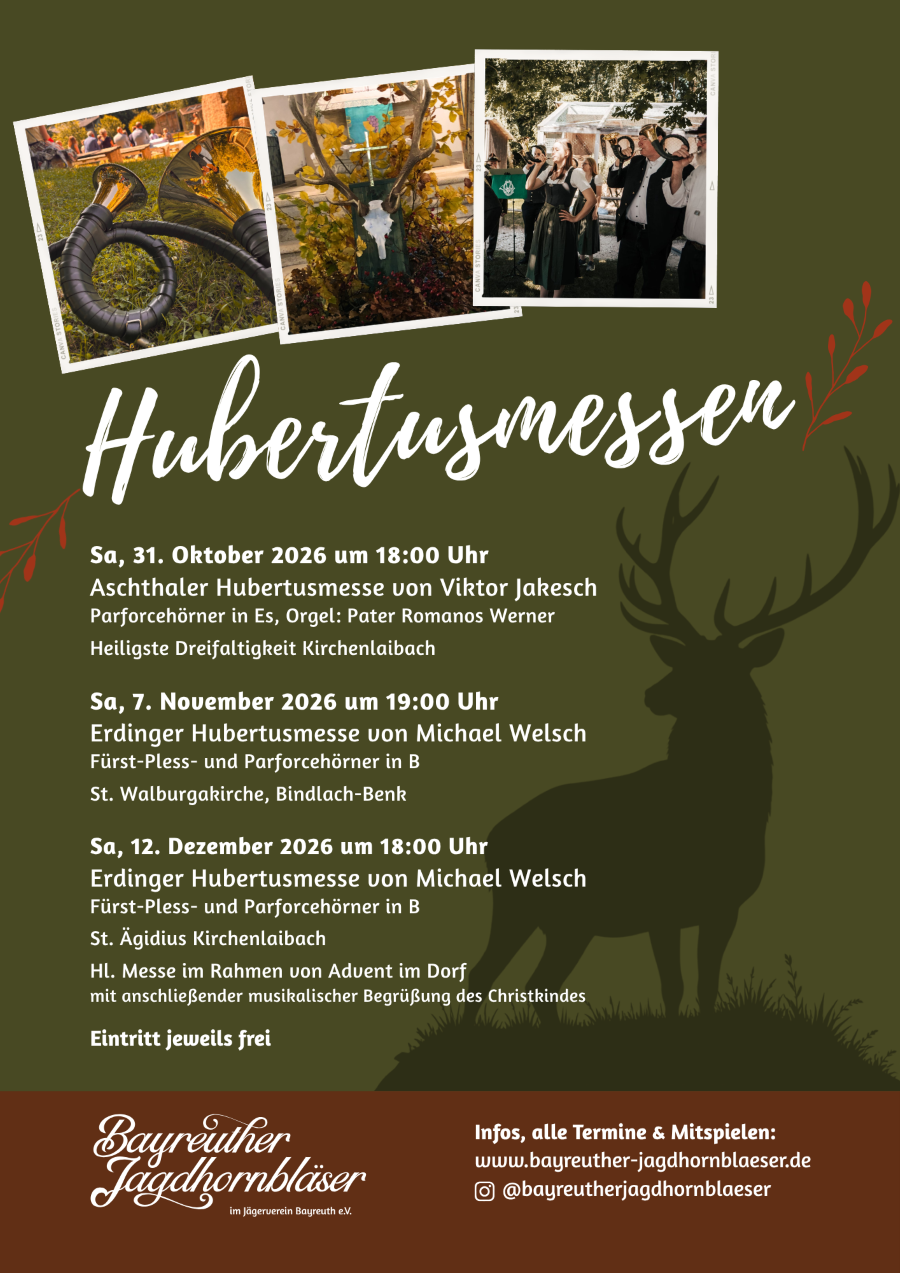 Plakat Hubertusmessen 2026